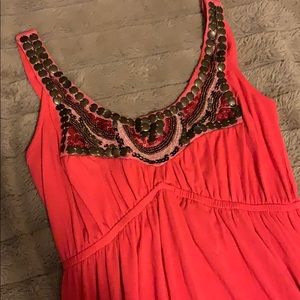 Women’s Maxi Coral Dress Medium